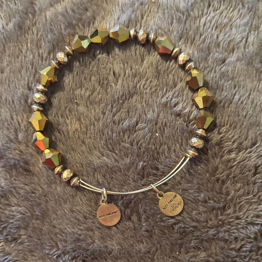 Alex and Ani Metallic Faceted Bracelet
